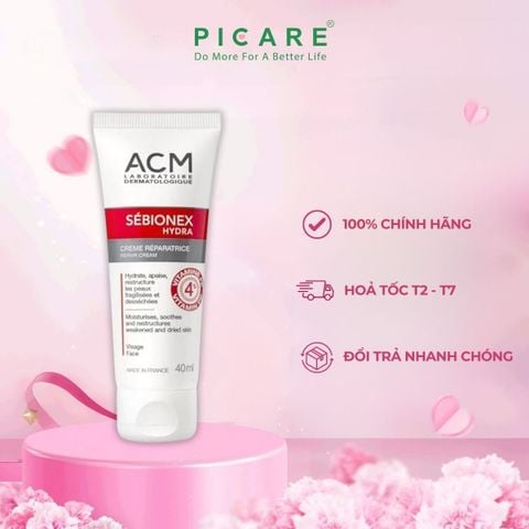 Kem Dưỡng Ẩm Dành Cho Da Mụn ACM Sebionex Hydra Repair Cream 40ml
