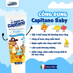 Kem đánh răng Pasta del Capitano Baby 3+ (Vị hoa quả) 75ml