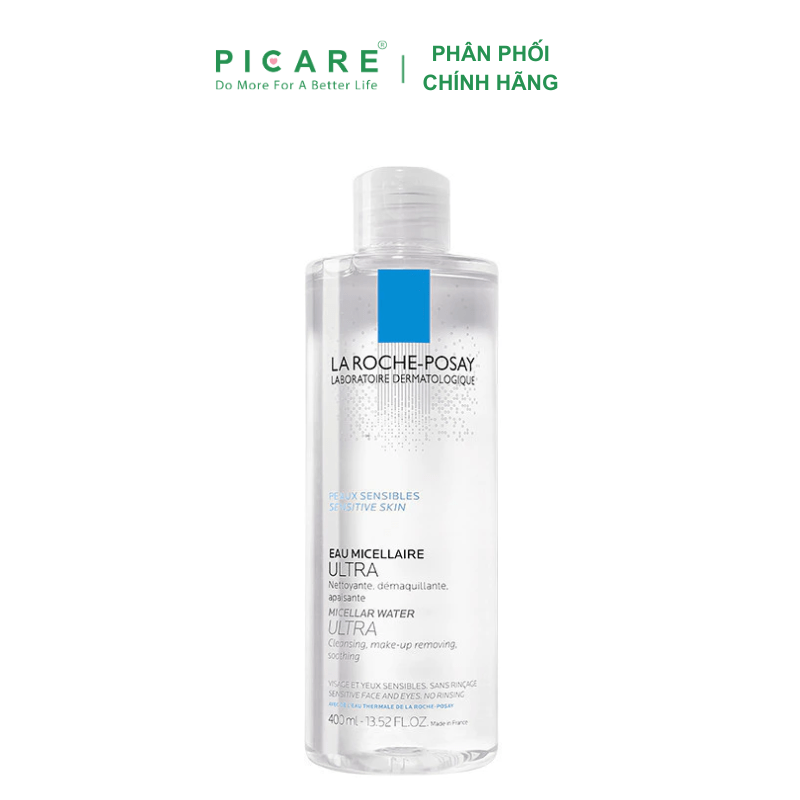 Nước Tẩy Trang Dành Cho Da Khô, Da Nhạy Cảm La Roche-Posay Micellar Water Ultra Sensitive 400ml