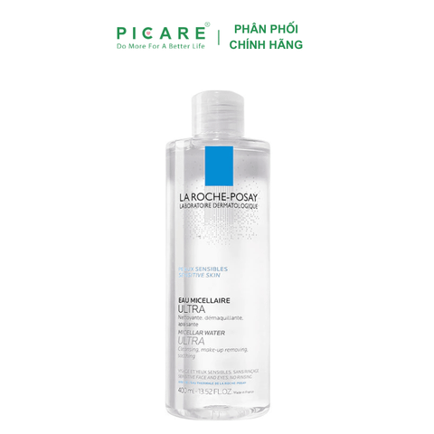 Nước Tẩy Trang Dành Cho Da Khô, Da Nhạy Cảm La Roche-Posay Micellar Water Ultra Sensitive 400ml