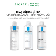 Nước Tẩy Trang Dành Cho Da Khô, Da Nhạy Cảm La Roche-Posay Micellar Water Ultra Sensitive 400ml