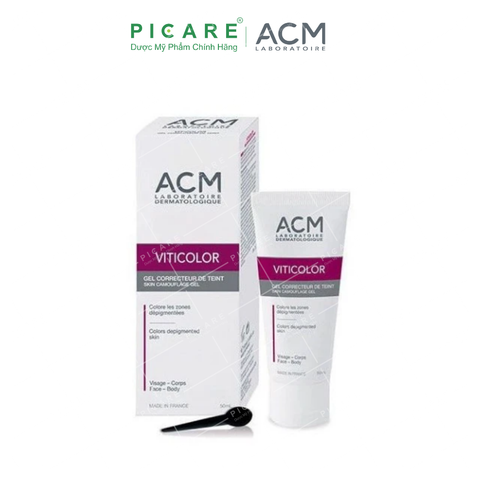 Gel Che Khuyết Điểm Chàm, Bạch Biến ACM Viticolor Skin Camouflage Gel 50ml