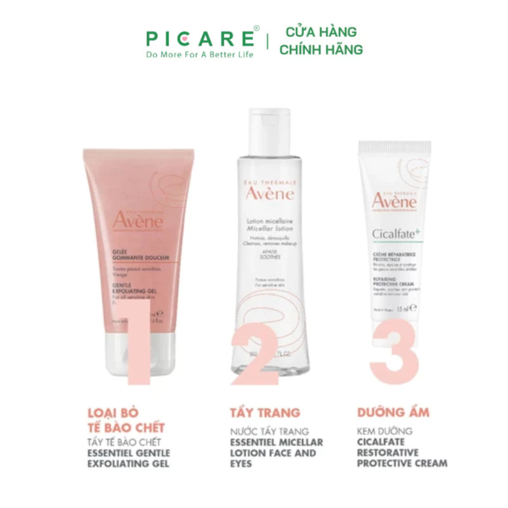 Gel tẩy tế bào chết Eau Thermale Avène Essentiel Gentle Exfoliating Gel 50ml