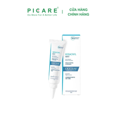 Kem dưỡng làm giảm bóng nhờn, thu nhỏ lỗ chân lông Ducray Keracnyl Mat 30ml