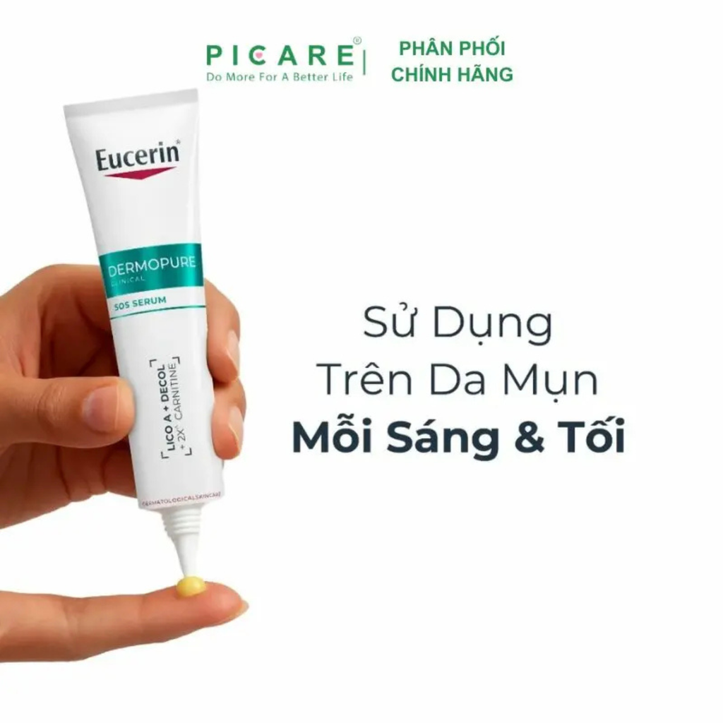 Tinh chất dưỡng giúp cho da mụn Eucerin Dermopure Clinical SOS Serum 40ml