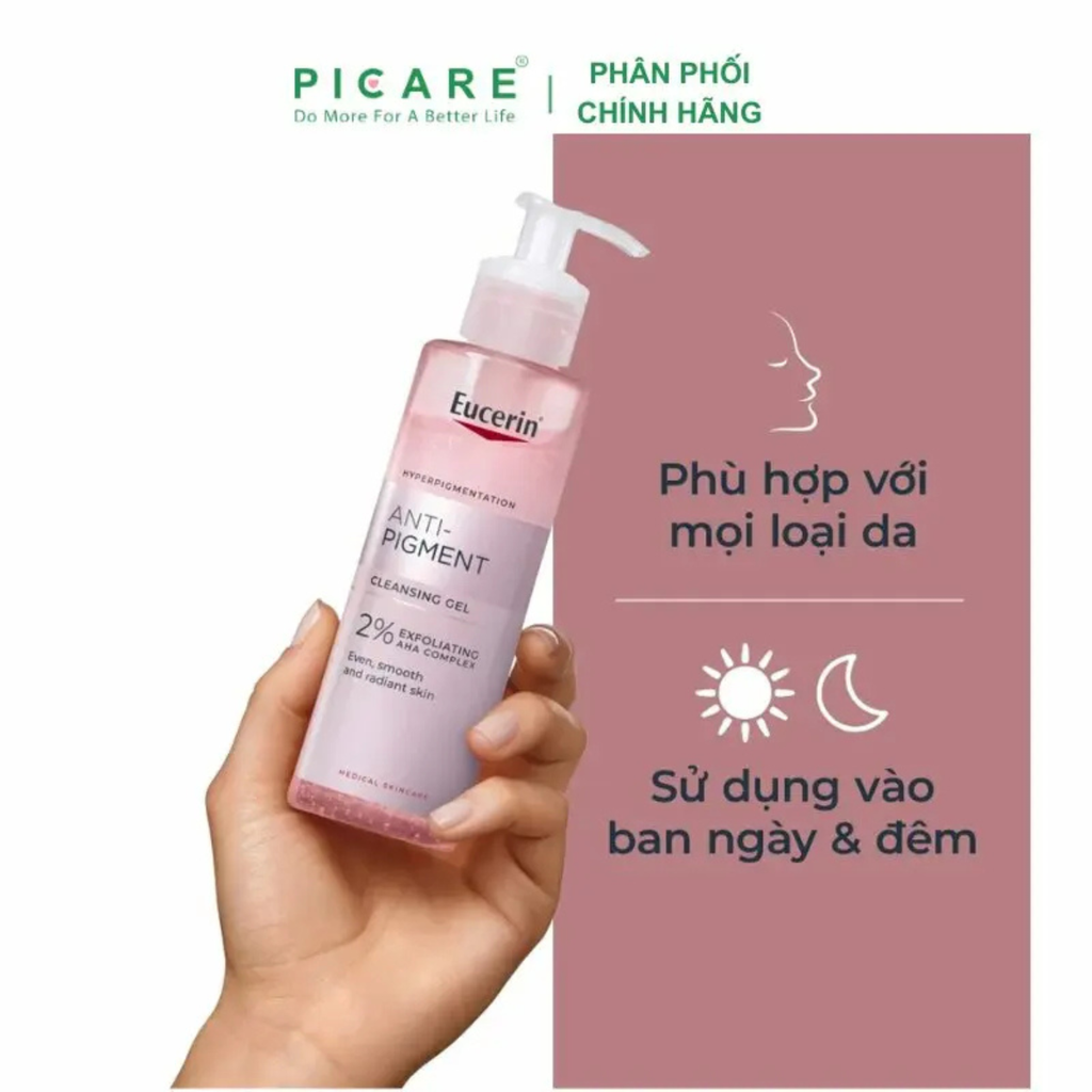 Gel rửa mặt dưỡng sáng da Eucerin Spotless Brightening Cleansing Gel 200ml