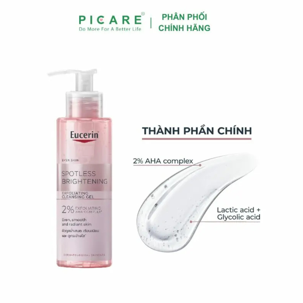 Gel rửa mặt dưỡng sáng da Eucerin Spotless Brightening Cleansing Gel 200ml