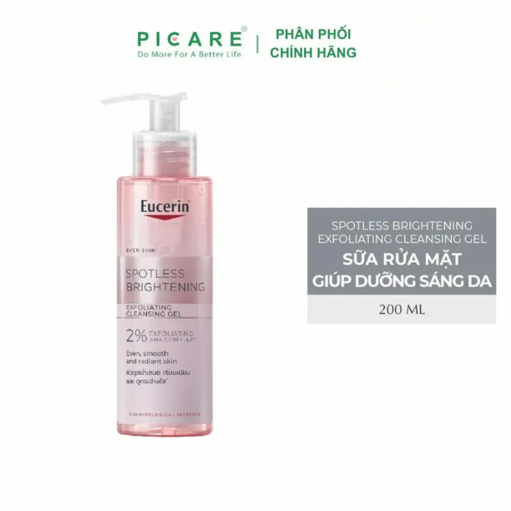 Gel rửa mặt dưỡng sáng da Eucerin Spotless Brightening Cleansing Gel 200ml