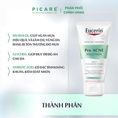Sữa Rửa Mặt Tạo Bọt Cho Da Mụn Eucerin Pro Acne Solution Gentle Cleansing Foam 50ml