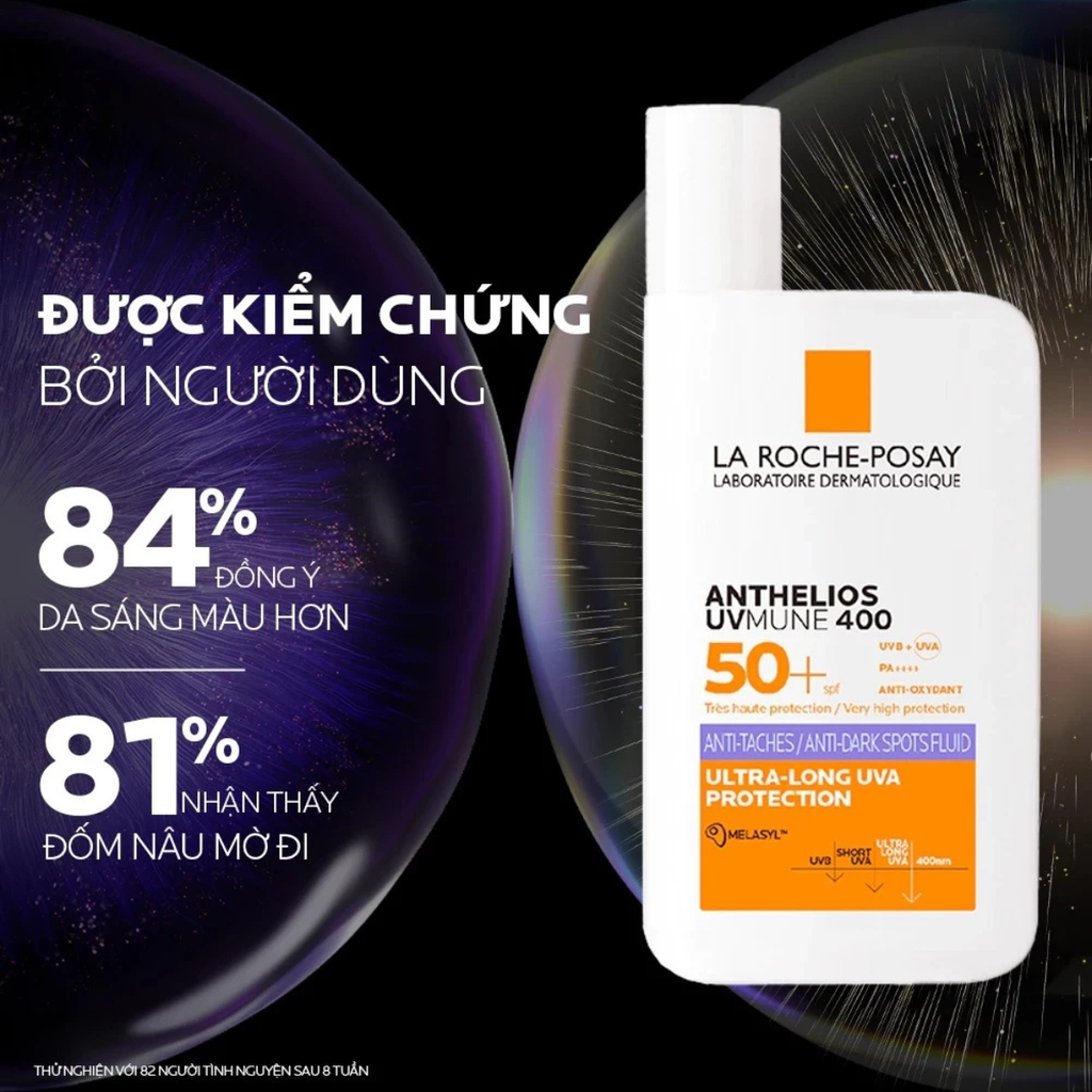 Sữa chống nắng dưỡng sáng LA ROCHE-POSAY Anthelios UVMUNE 400 Anti-Dark Spots Fluid 50ml