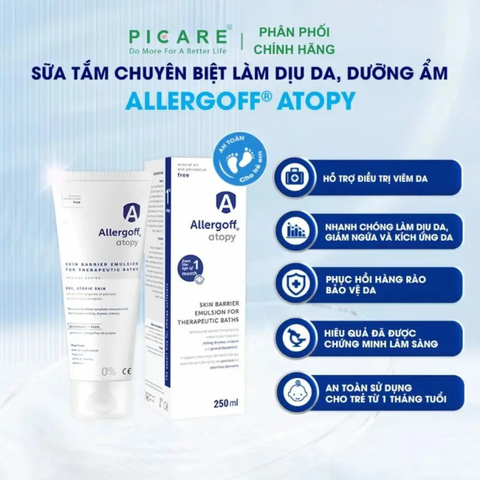 Sữa Tắm Chuyên Biệt Làm Dịu Da, Dưỡng Ẩm Allergoff Atopy 250ml