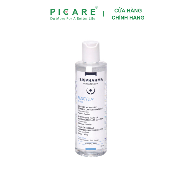Nước tẩy trang làm sạch và dưỡng ẩm sâu SENSYLIA GELEE AQUA ISIS PHARMA 250ml