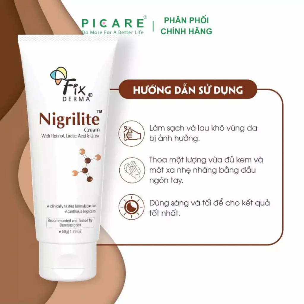 Kem Hỗ Trợ Giảm Thâm Cơ Thể Fixderma Nigrilite Cream Giúp Sáng Da Vùng Cơ Thể 100g