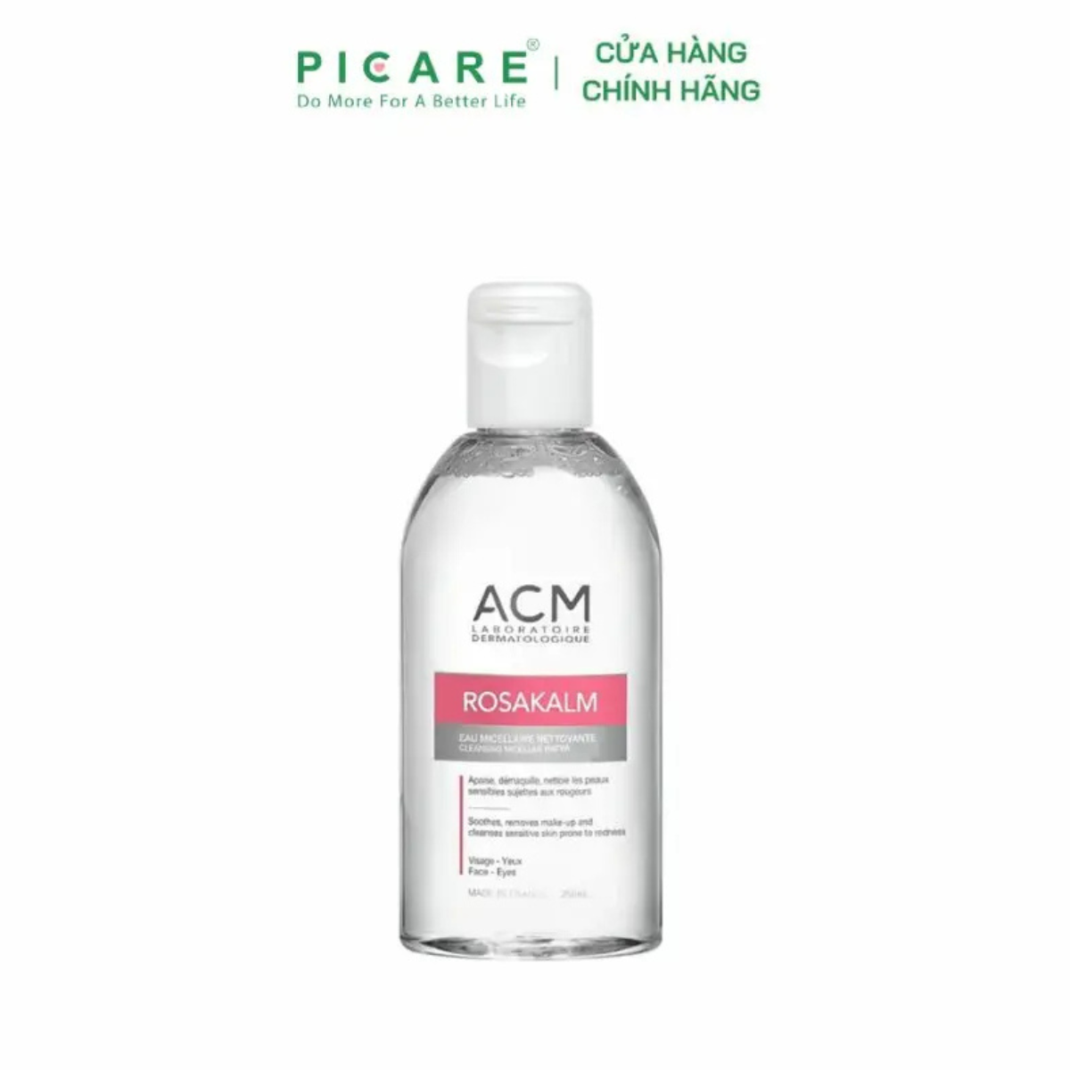 Nước Tẩy Trang Cho Da Nhạy Cảm ACM Rosakalm Cleansing Micellar Water 250 ml