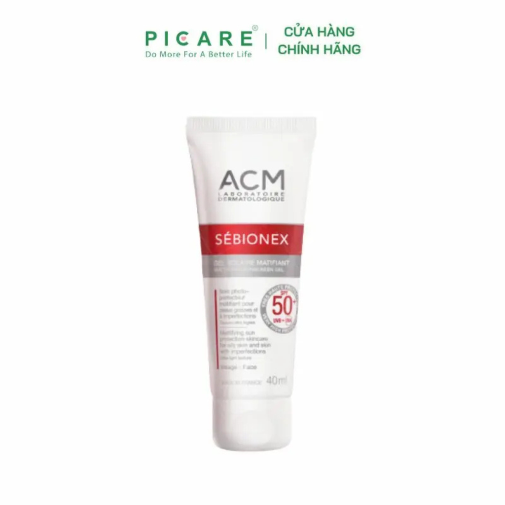 Kem Chống Nắng Dành Cho Da Dầu ACM Sebionex Mattifying Sunscreen Gel SPF50+ 40ml