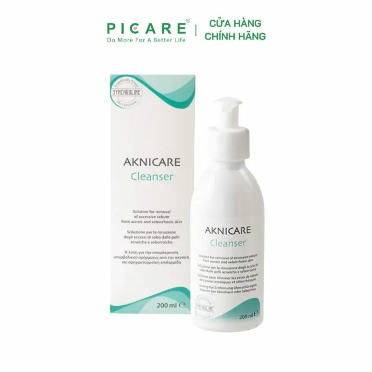 Gel Rửa Mặt Cho Da Dầu Mụn Aknicare Cleanser 200ml