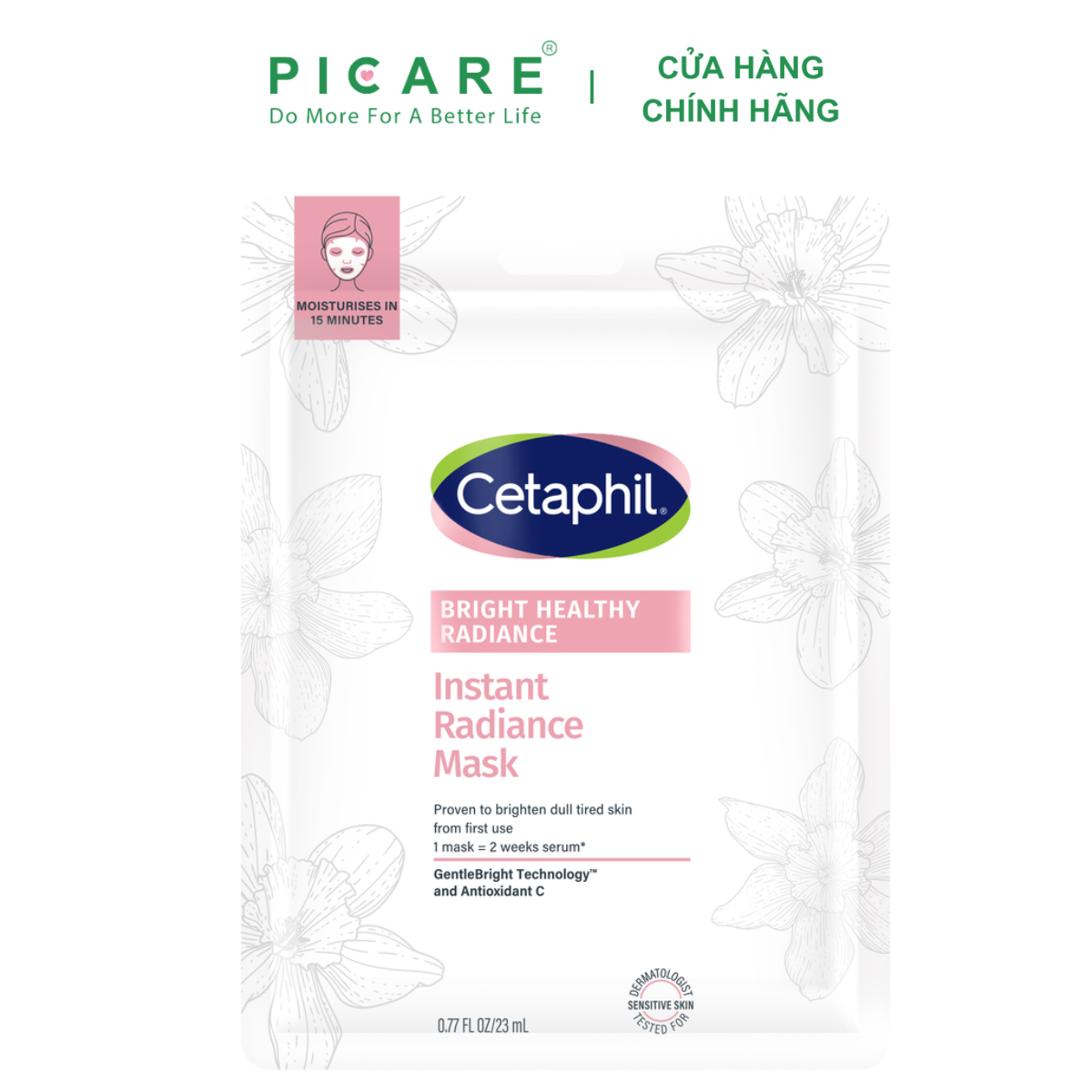 Mặt Nạ CETAPHIL Bright Healthy Radiance Instant Mask Hỗ Trợ Dưỡng Sáng Da & Cấp Ẩm Chuyên Sâu 6x23ml