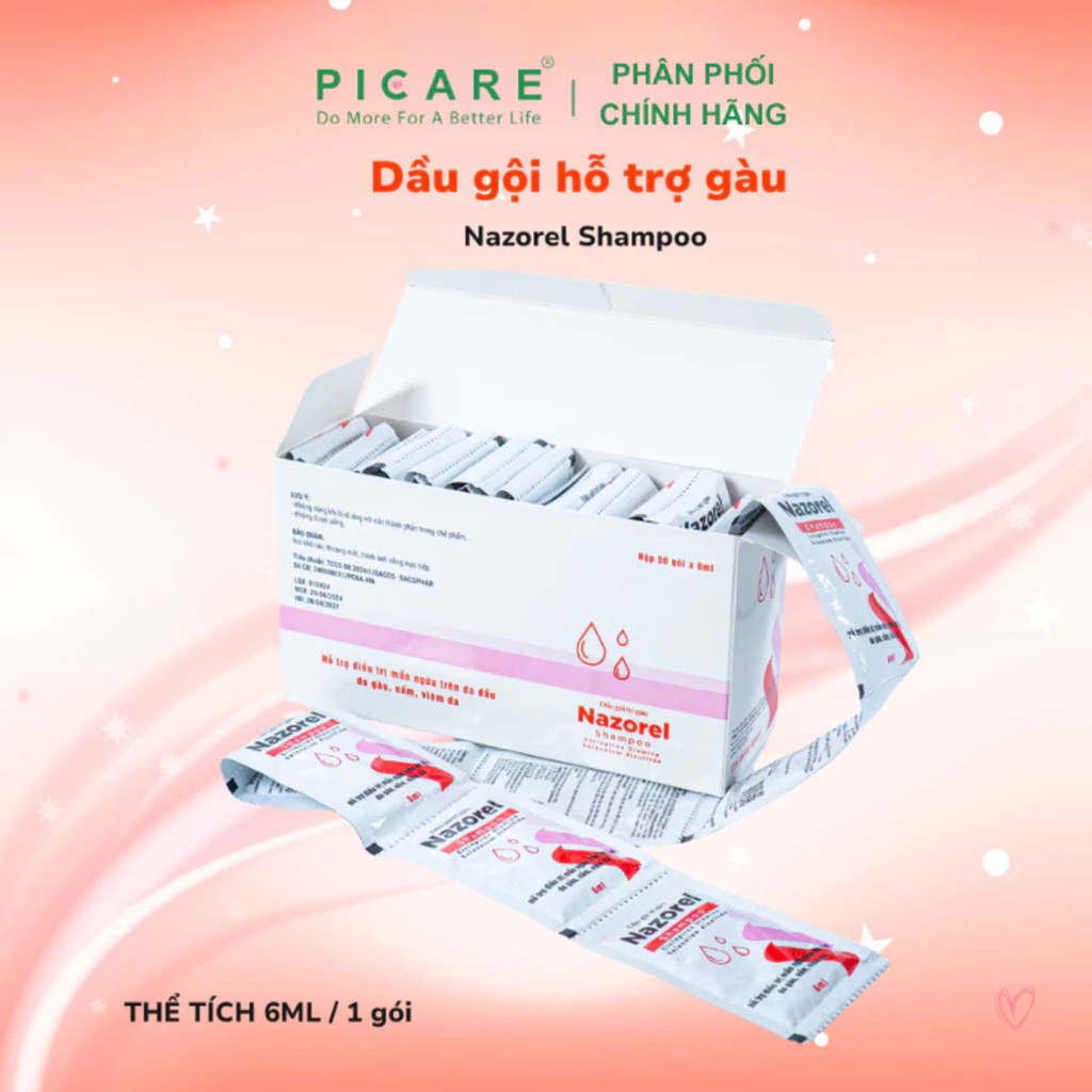 Dầu gội cải thiện da đầu dầu, giảm gàu ngứa Nazorel Shampoo