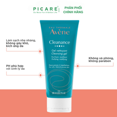 Gel Rửa Mặt Tạo Bọt Cho Da Dầu Nhạy Cảm Avène Cleanance Cleansing Gel 200ml