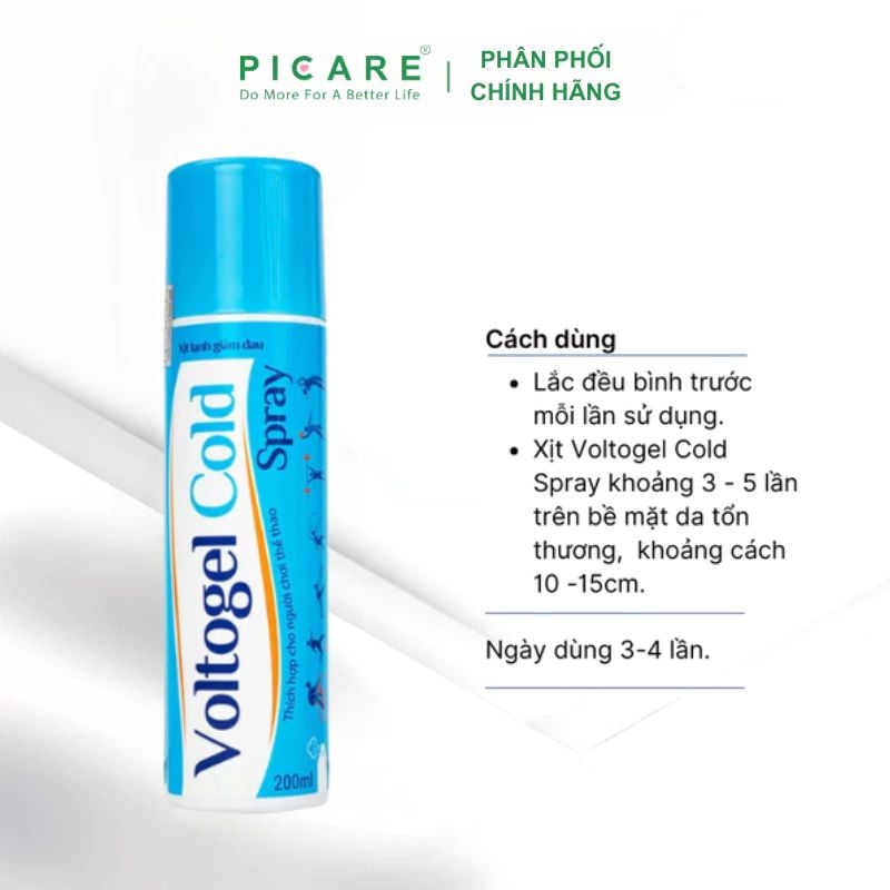 Chai xịt lạnh Voltogel Cold Spray giảm đau 200ml