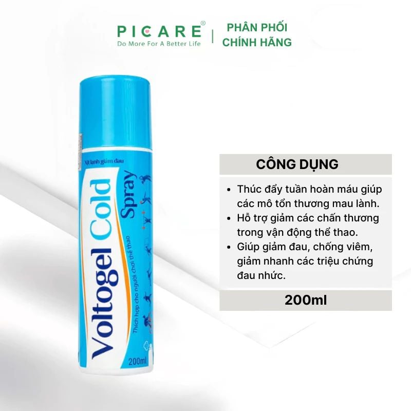 Chai xịt lạnh Voltogel Cold Spray giảm đau 200ml