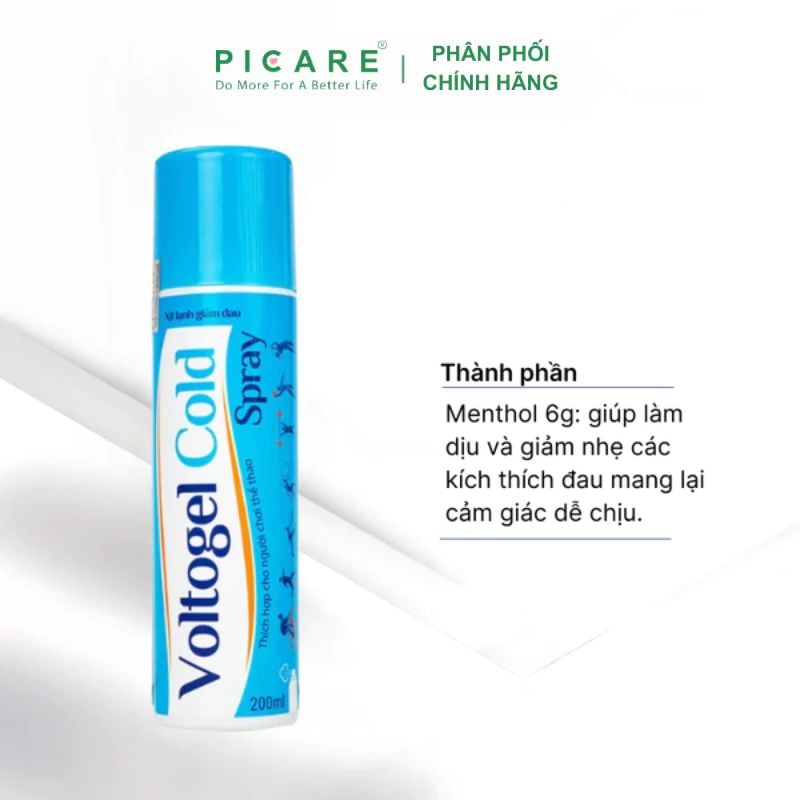 Chai xịt lạnh Voltogel Cold Spray giảm đau 200ml