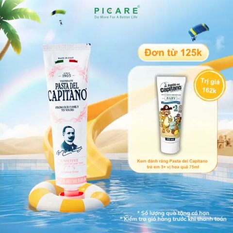 Kem đánh răng Pasta del Capitano 1905 Sensitive (Cho răng nhạy cảm) – 75ml