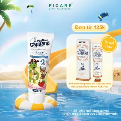 Kem đánh răng Pasta del Capitano Baby 3+ (Vị dâu tây) 75ml