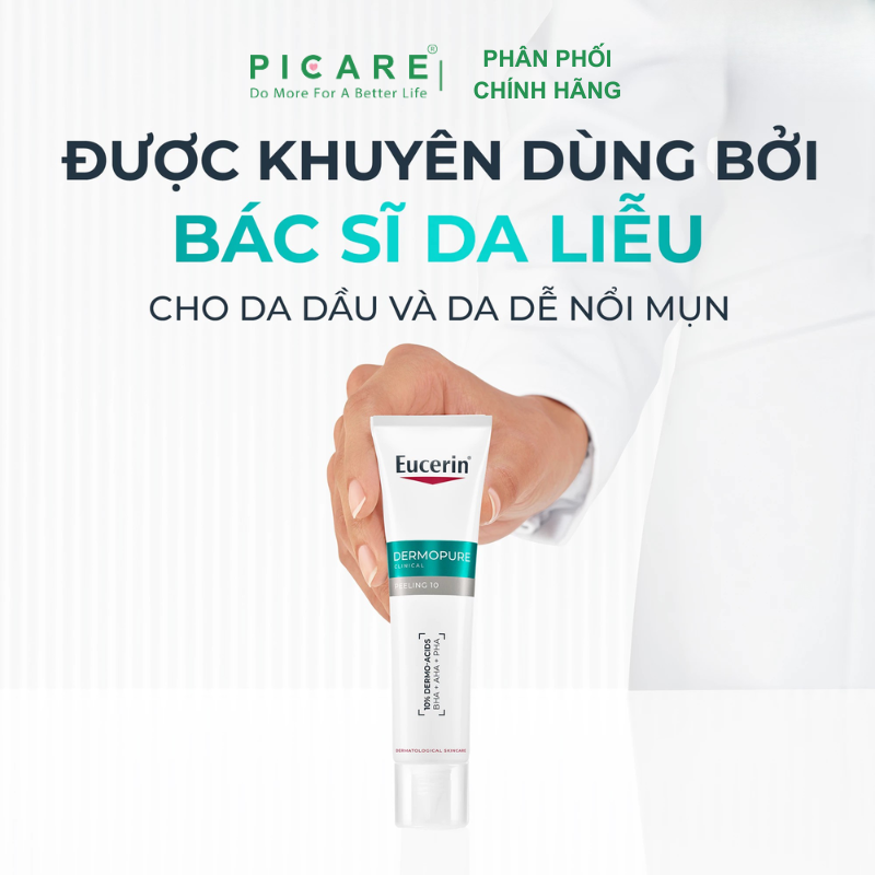 Tinh chất giảm mụn Eucerin Dermopure Clinical Peeling 10 40ml
