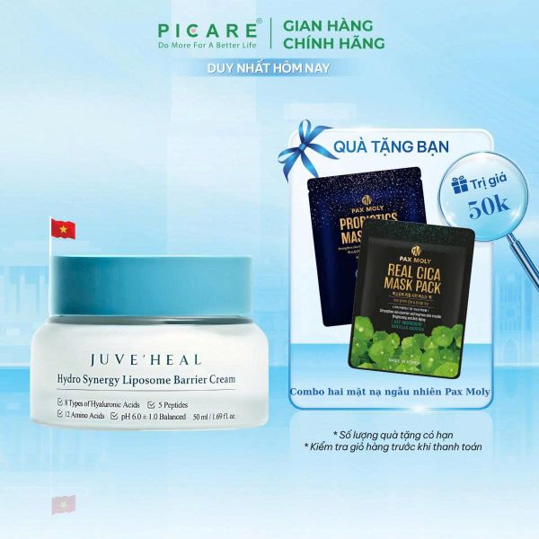 Kem dưỡng ẩm bổ sung dưỡng chất dành cho mọi loại da Juve'Heal Hydro Synergy Liposome Barrier Cream 50ml