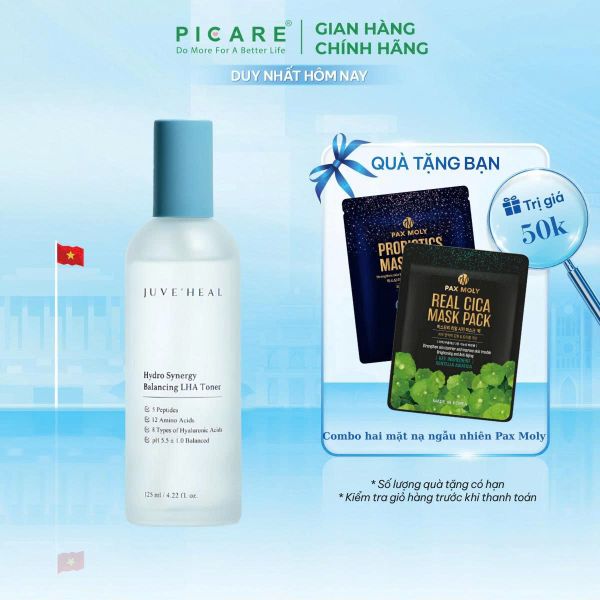 Nước cân bằng cấp ẩm dưỡng sáng da Juve Heal Hydro Synergy Balancing LHA Toner 125ml