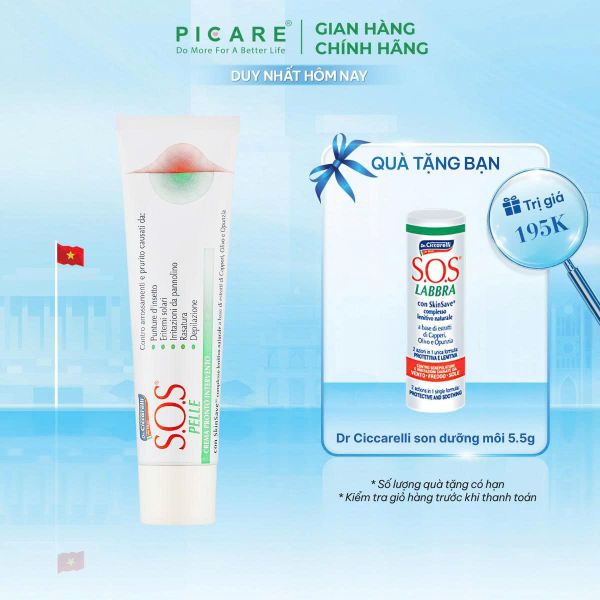 Kem giúp dưỡng ẩm làm dịu da ngứa, kích ứng S.O.S PELLE Skin Rescue Cream 25ml