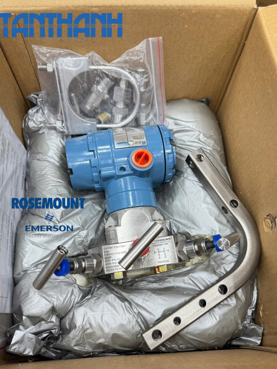 Pressure Transmitter Rosemount 2051CD2A02A1AS5E1M5Q4 + 0305RC32B11B4 (0-98.137mmH2O)
