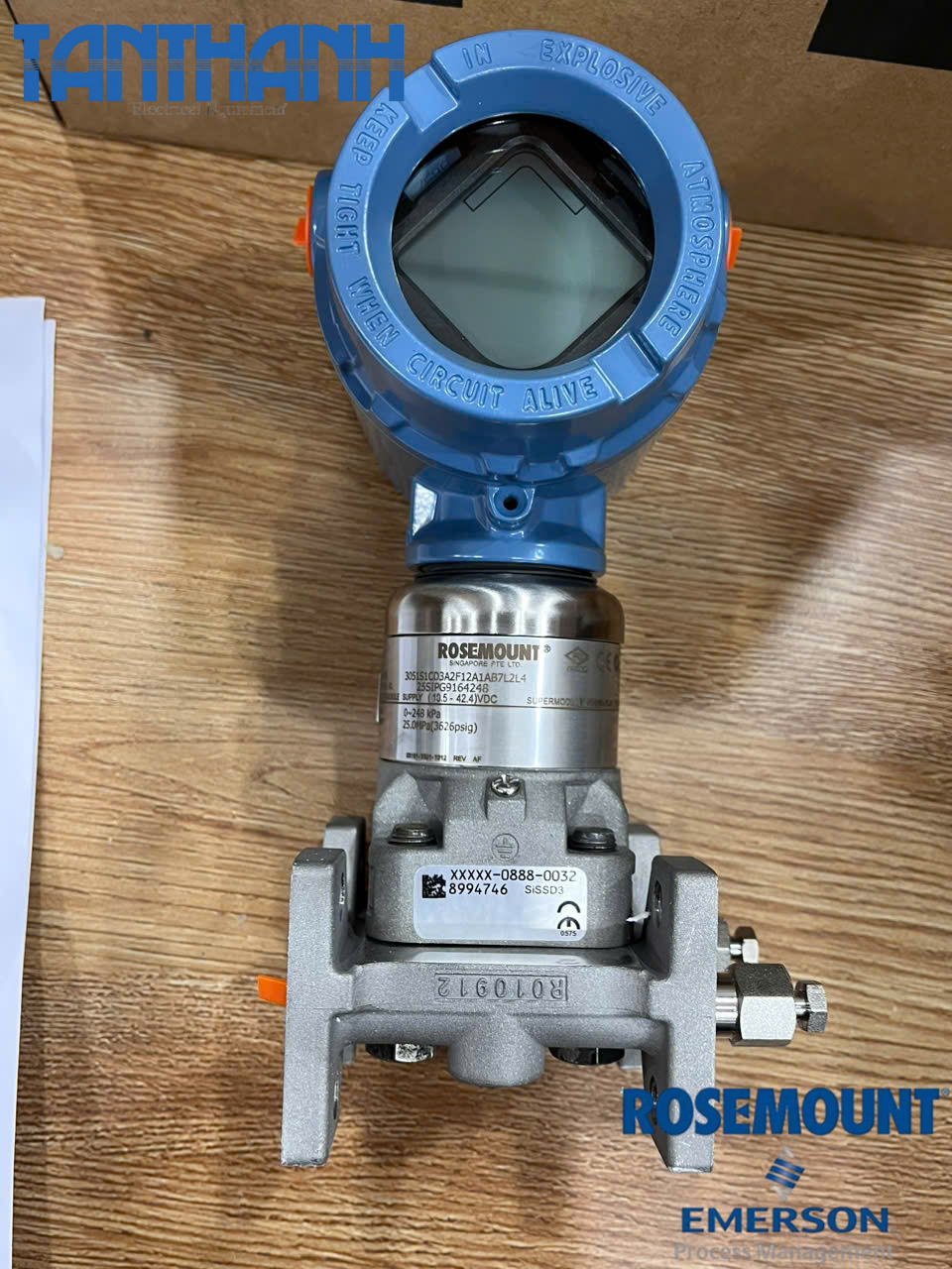 Pressure Transmitter Rosemount 3051S1CD3A2F12A1AB7L2L4
