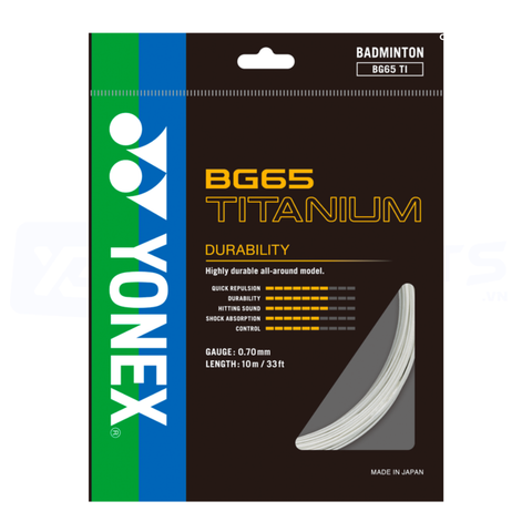 DÂY CƯỚC ĐAN VỢT BG 65 TITANIUM CHÍNH HÃNG