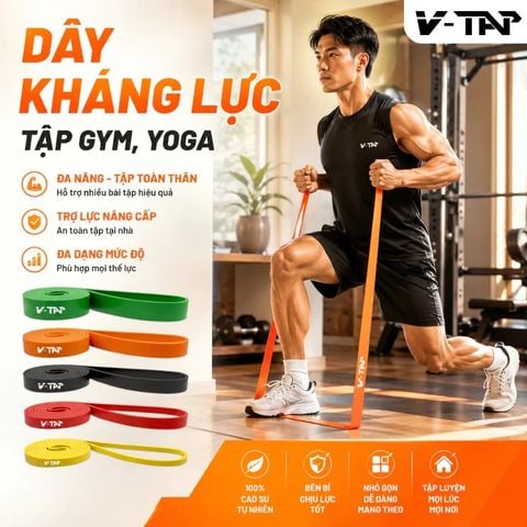 DÂY KHÁNG LỰC ĐÀN HỒI CAO SU ĐA NĂNG CAO CẤP FED CHÍNH HÃNG