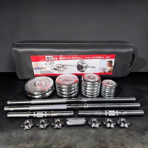 BÔ TẠ TẬP GYM TẠI NHÀ FED GANG MẠ NIKEN 40KG CHÍNH HÃNG FREESHIP