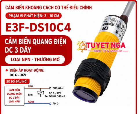 Cảm Biến Vật Cản Hồng Ngoại E3F-DS10C4