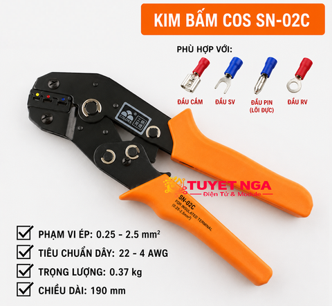Kềm Bấm Cos Cách Điện SN-02C