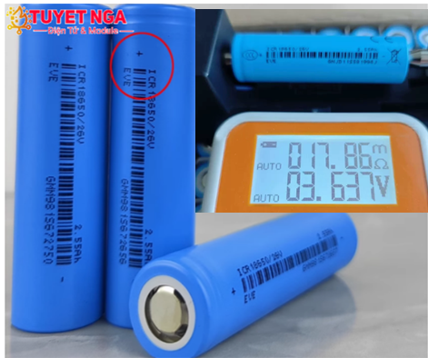 EVE Pin 18650 2600mAh 5C