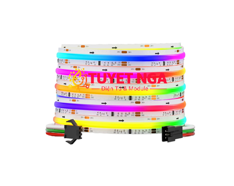 Led Dây RGB IC WS2811 12V 1 Mét 576 LED/Mét PCB Trắng 10mm