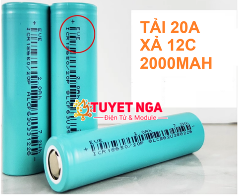 EVE Pin 18650 2000mAh 12C