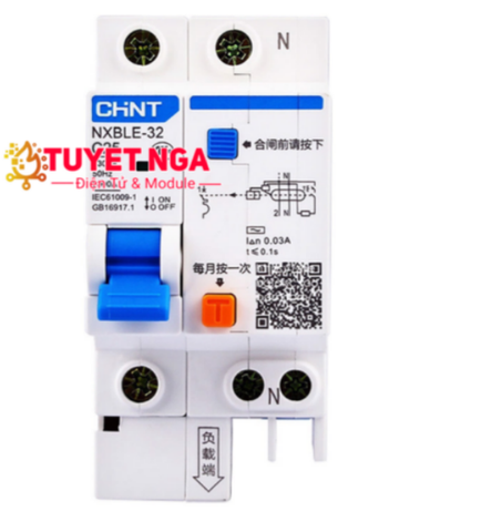 Chint NXBLE-32 Cầu Dao Chống Giật Aptomat 1P+N 6A