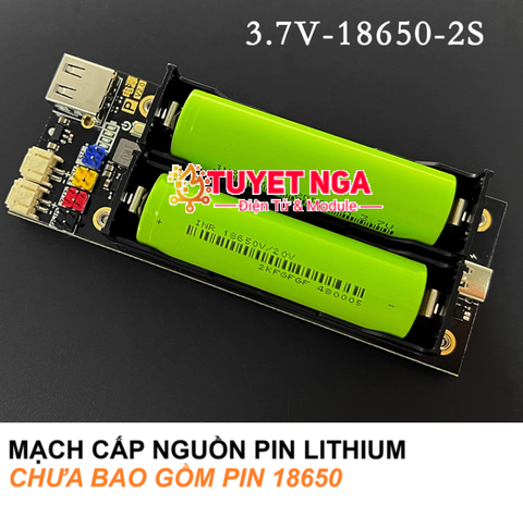 Mạch Cấp Nguồn Pin 18650 Sạc Nhanh 3.7V 2S
