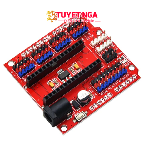 Đế Ra Chân Mở Rộng Arduino Nano Shield V3.0 Đỏ