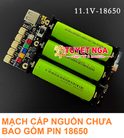 Mạch Cấp Nguồn Pin 18650 Sạc Nhanh 11.1V 3S