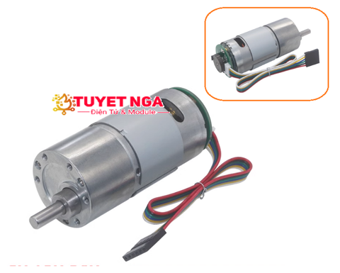 37GB545D Động Cơ Giảm Tốc GA37 Encoder Nam Châm Vĩnh Cửu Công Suất Cao 110rpm