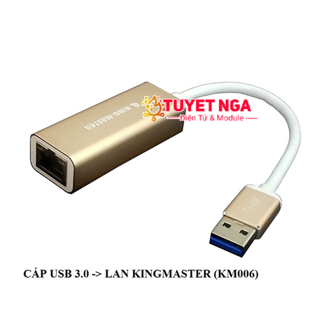 KM Cáp USB 3.0 Sang Mạng Lan Gigabit Ethernet KM-006