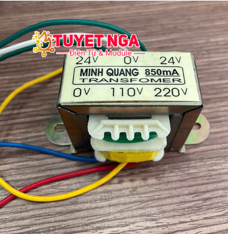 Biến Áp Đối Xứng 850mA (Nguồn Đôi 24V-0-24V)