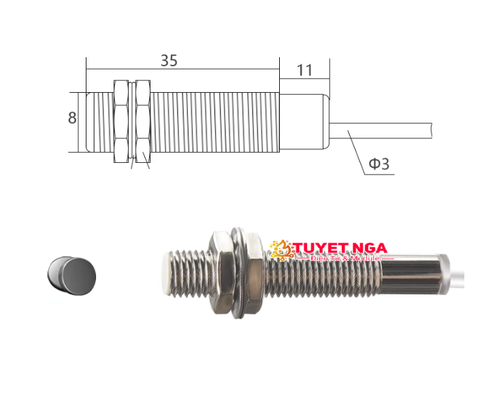 Cảm Biến Hall NJK-5001C NPN NO 46mm